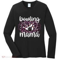 Bowling Mama Bowling Player Mother Of A Bowler Mom Cool Gift Women's Long Sleeve Shirt thumb 0
