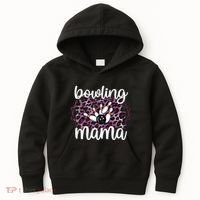 Bowling Mama Bowling Player Mother Of A Bowler Mom Cool Gift Kids Hoodie thumb 0