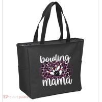 Bowling Mama Bowling Player Mother Of A Bowler Mom Cool Gift Tote Bag thumb 2