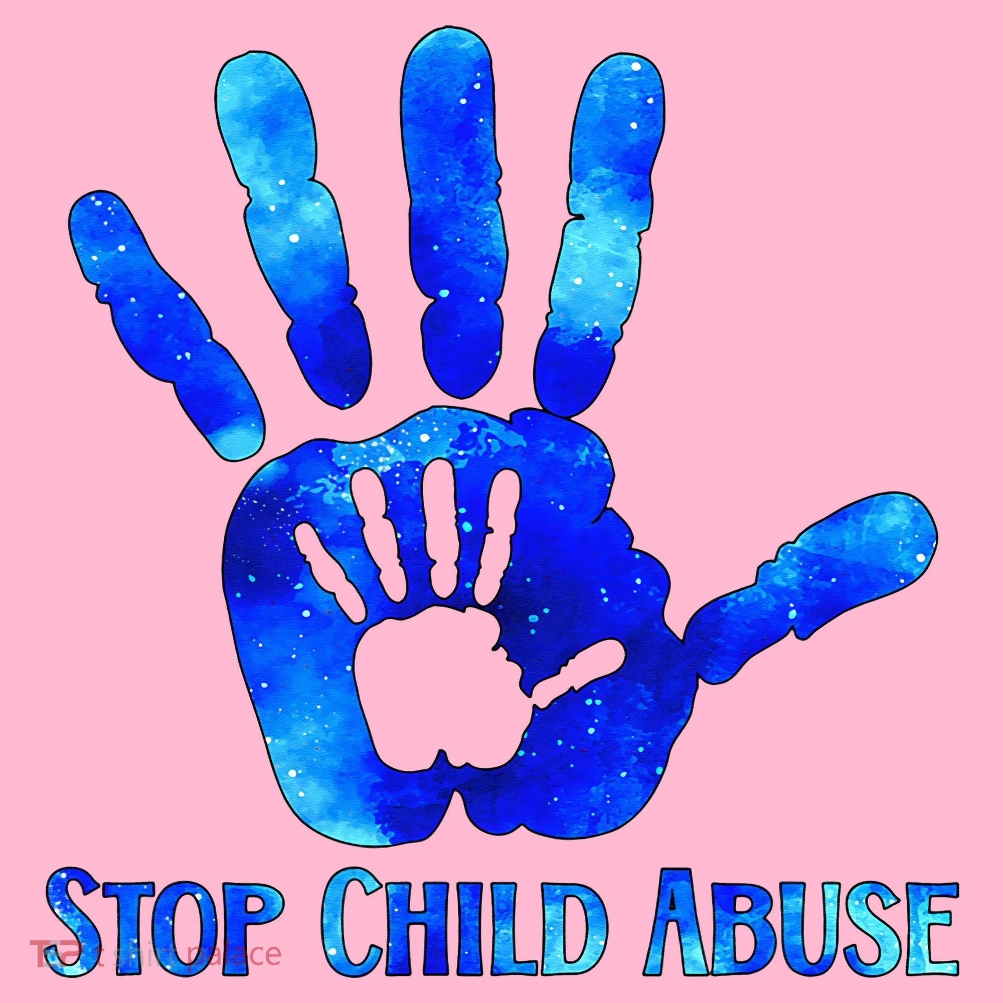 Blue Messy Bun Black  Child Abuse Prevention Awareness Coaster