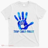 Blue Messy Bun Black  Child Abuse Prevention Awareness T-Shirt thumb 0