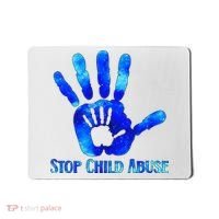 Blue Messy Bun Black  Child Abuse Prevention Awareness Mousepad thumb 0