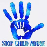 Blue Messy Bun Black  Child Abuse Prevention Awareness Visor thumb 3