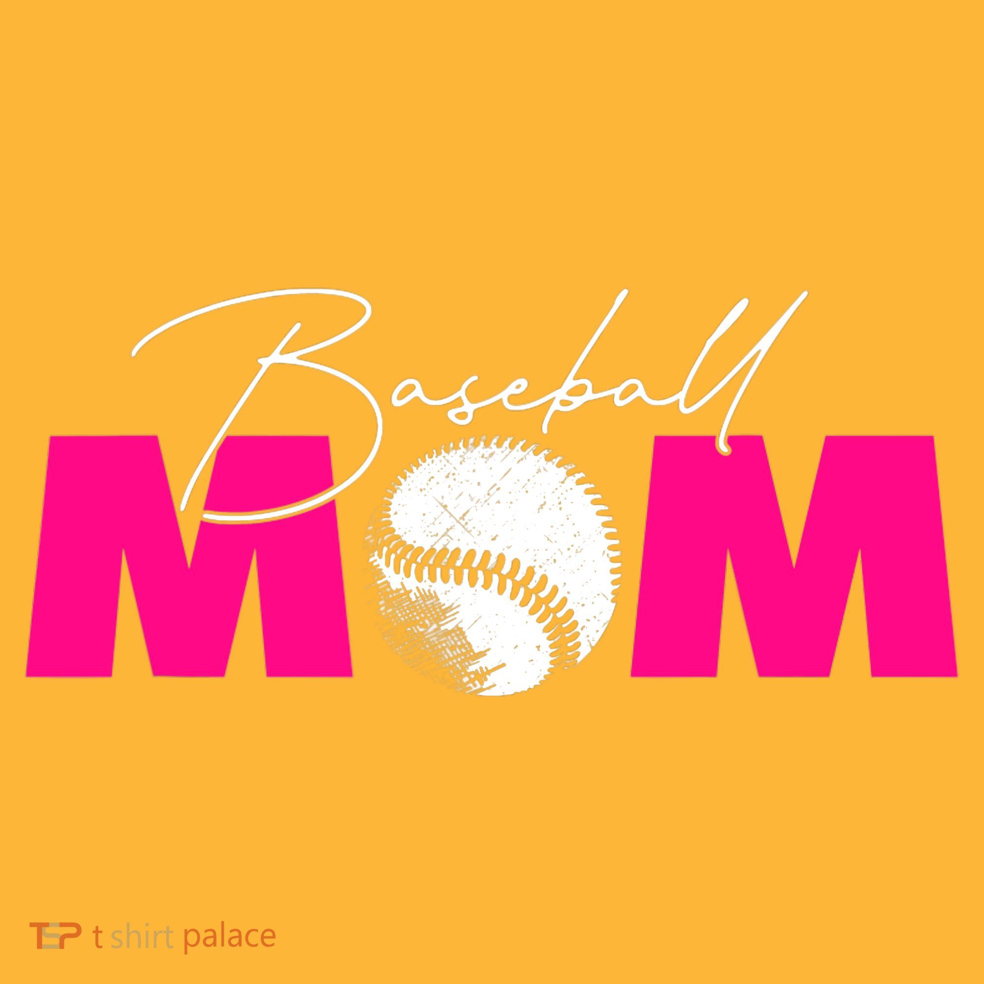 Baseball Mom Pom Pom 12in Knit Beanie