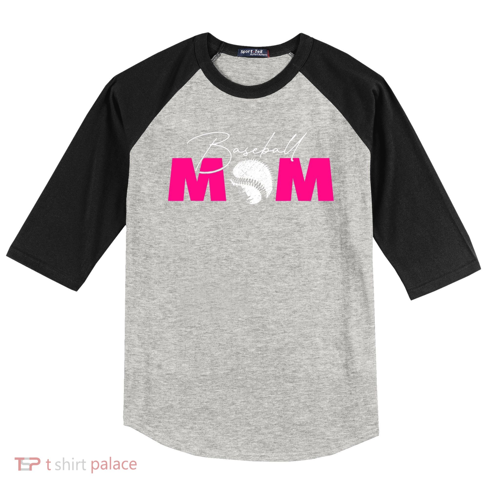 Baseball Mom Raglan Baseball Sleeve Shirt