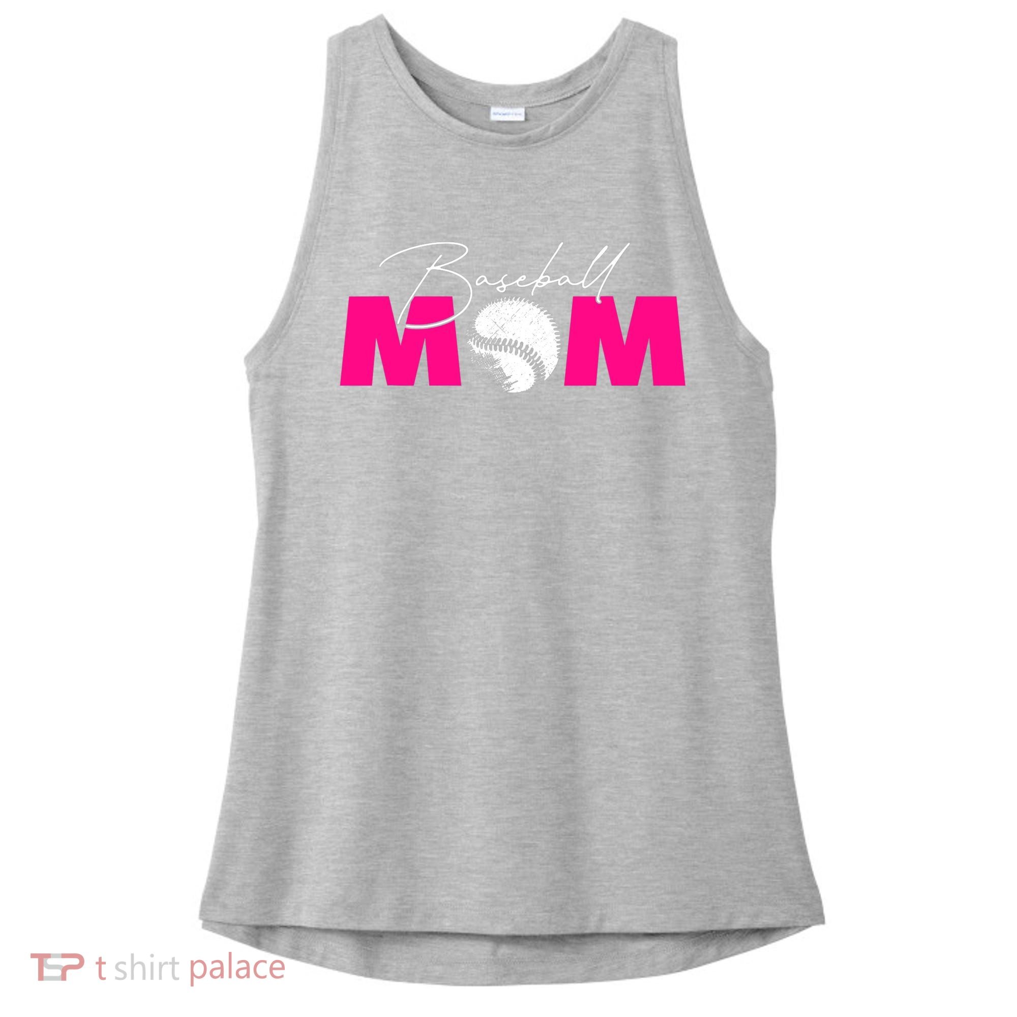 Baseball Mom Ladies PosiCharge Tri-Blend Wicking Tank
