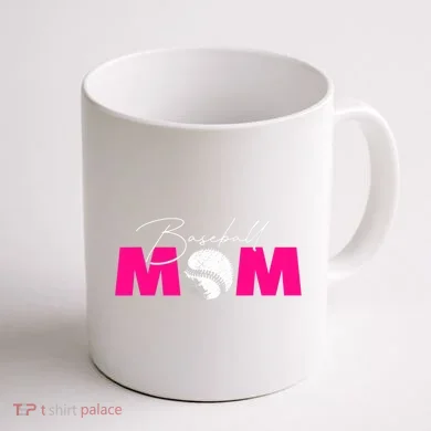 Baseball Mom Coffee Mug back
