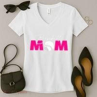Baseball Mom Women's V-Neck T-Shirt thumb 2