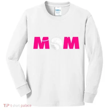 Baseball Mom Kids Long Sleeve Shirt