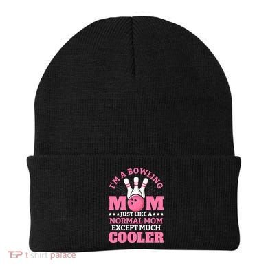 Bowling Mom Bowler Funny Gift Bowling Team Novelty Gift Beanie