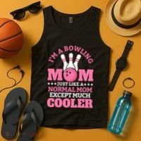 Bowling Mom Bowler Funny Gift Bowling Team Novelty Gift Tank Top thumb 4