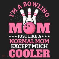 Bowling Mom Bowler Funny Gift Bowling Team Novelty Gift Golf Towel thumb 3