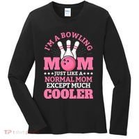 Bowling Mom Bowler Funny Gift Bowling Team Novelty Gift Women's Long Sleeve Shirt thumb 0