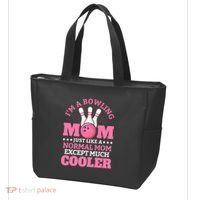 Bowling Mom Bowler Funny Gift Bowling Team Novelty Gift Tote Bag thumb 3