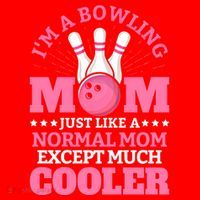Bowling Mom Bowler Funny Gift Bowling Team Novelty Gift Santa Hat thumb 1