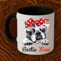 Bostie Mom Boston Terrier Dogs Lovers Funny Coffee Mug thumb 2