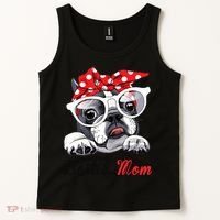 Bostie Mom Boston Terrier Dogs Lovers Funny Tank Top thumb 2