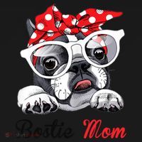 Bostie Mom Boston Terrier Dogs Lovers Funny Tote Bag thumb 4