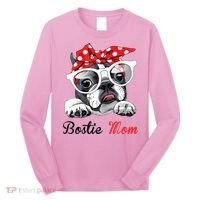 Bostie Mom Boston Terrier Dogs Lovers Funny Long Sleeve Shirt thumb 0