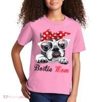 Bostie Mom Boston Terrier Dogs Lovers Funny Kids T-Shirt thumb 2