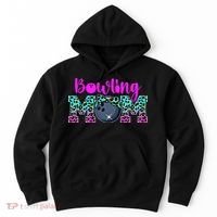 Bowling Mom Bowling Mama Of A Bowler Mother Funny Gift Hoodie thumb 0