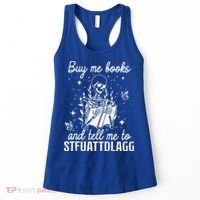 Buy Me Books And Tell Me To STFUATTDLAGG Skeleton Book Lover Women's Tank Top thumb 0