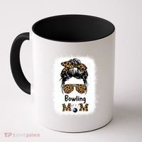 Bowling Mom Bleached Leopard Cheetah Print Mama Funny Cool Gift Coffee Mug thumb 0