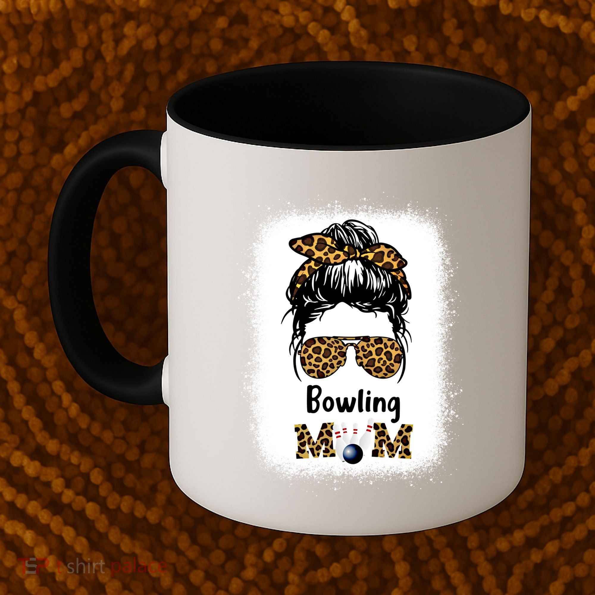 Bowling Mom Bleached Leopard Cheetah Print Mama Funny Cool Gift Coffee Mug