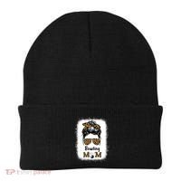 Bowling Mom Bleached Leopard Cheetah Print Mama Funny Cool Gift Beanie thumb 0