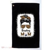 Bowling Mom Bleached Leopard Cheetah Print Mama Funny Cool Gift Golf Towel thumb 0