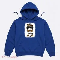 Bowling Mom Bleached Leopard Cheetah Print Mama Funny Cool Gift Hoodie thumb 0