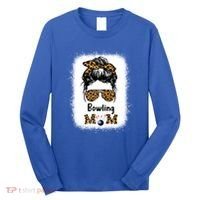 Bowling Mom Bleached Leopard Cheetah Print Mama Funny Cool Gift Long Sleeve Shirt thumb 0