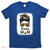 Bowling Mom Bleached Leopard Cheetah Print Mama Funny Cool Gift T-Shirt thumb 0