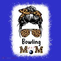 Bowling Mom Bleached Leopard Cheetah Print Mama Funny Cool Gift T-Shirt thumb 7