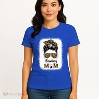 Bowling Mom Bleached Leopard Cheetah Print Mama Funny Cool Gift Women's T-Shirt thumb 4