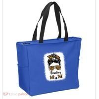 Bowling Mom Bleached Leopard Cheetah Print Mama Funny Cool Gift Tote Bag thumb 2