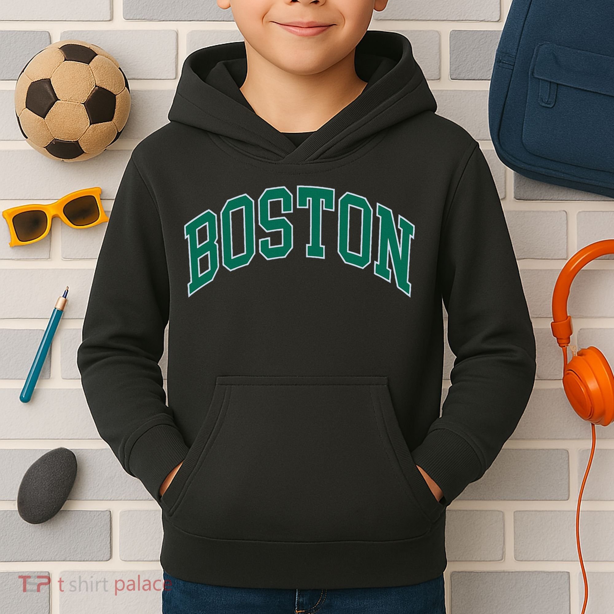 Boston Massachusetts Kids Hoodie
