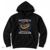 Belizean Marriage Belize Married Flag Wedded Culture Hoodie thumb 0