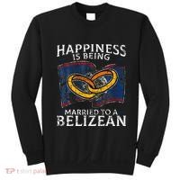 Belizean Marriage Belize Married Flag Wedded Culture Sweatshirt thumb 0