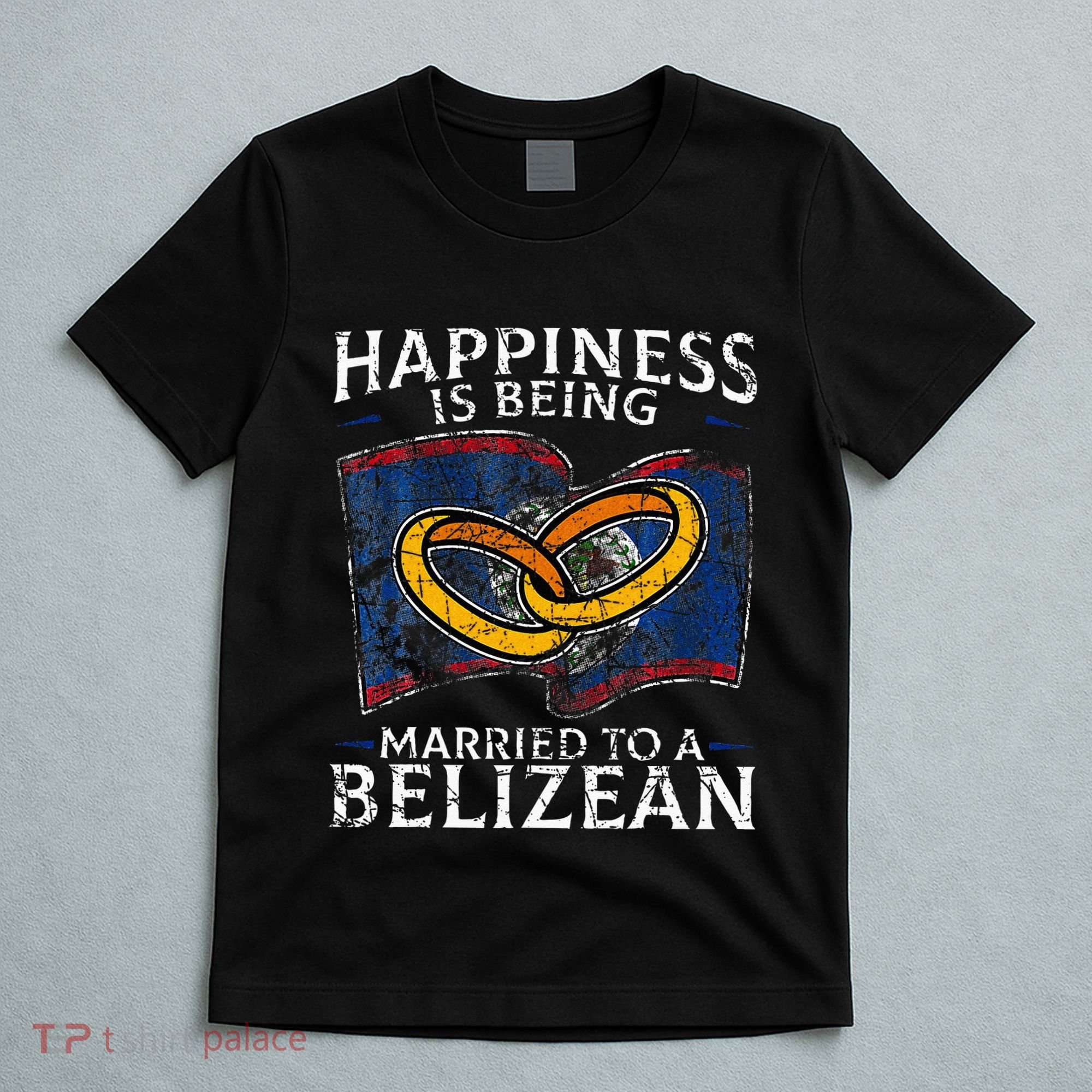 Belizean Marriage Belize Married Flag Wedded Culture T-Shirt