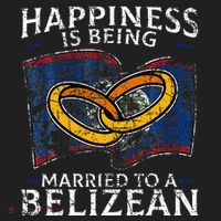 Belizean Marriage Belize Married Flag Wedded Culture Beanie thumb 2