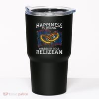 Belizean Marriage Belize Married Flag Wedded Culture Tumbler thumb 0