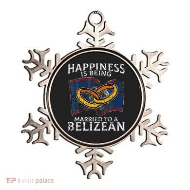 Belizean Marriage Belize Married Flag Wedded Culture Ornament