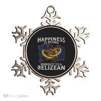 Belizean Marriage Belize Married Flag Wedded Culture Ornament thumb 0