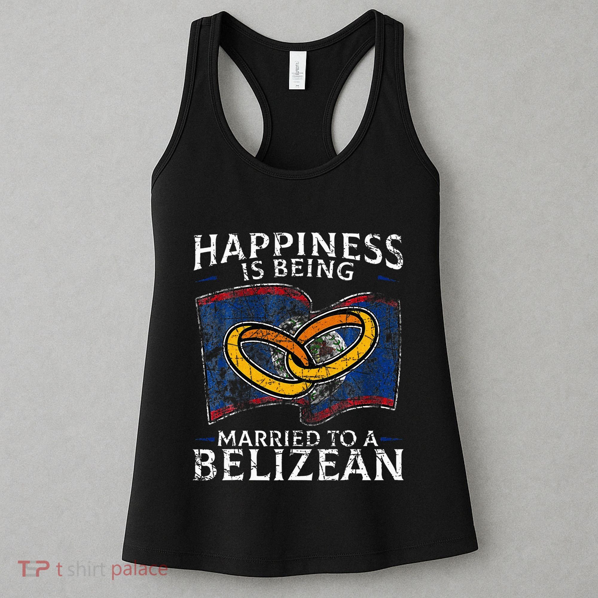 Belizean Marriage Belize Married Flag Wedded Culture Women's Tank Top
