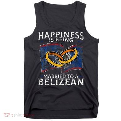Belizean Marriage Belize Married Flag Wedded Culture Tank Top