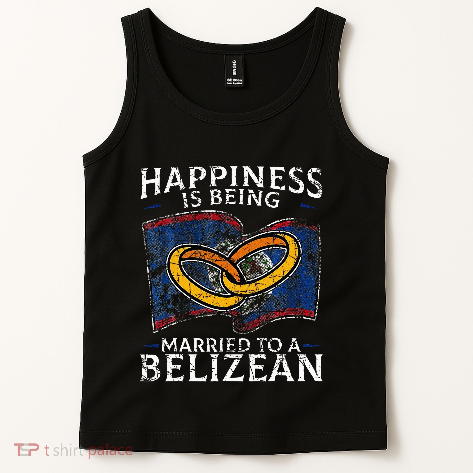 Belizean Marriage Belize Married Flag Wedded Culture Tank Top