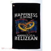 Belizean Marriage Belize Married Flag Wedded Culture Golf Towel thumb 0