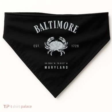Baltimore Maryland USA-Made Doggie Bandana