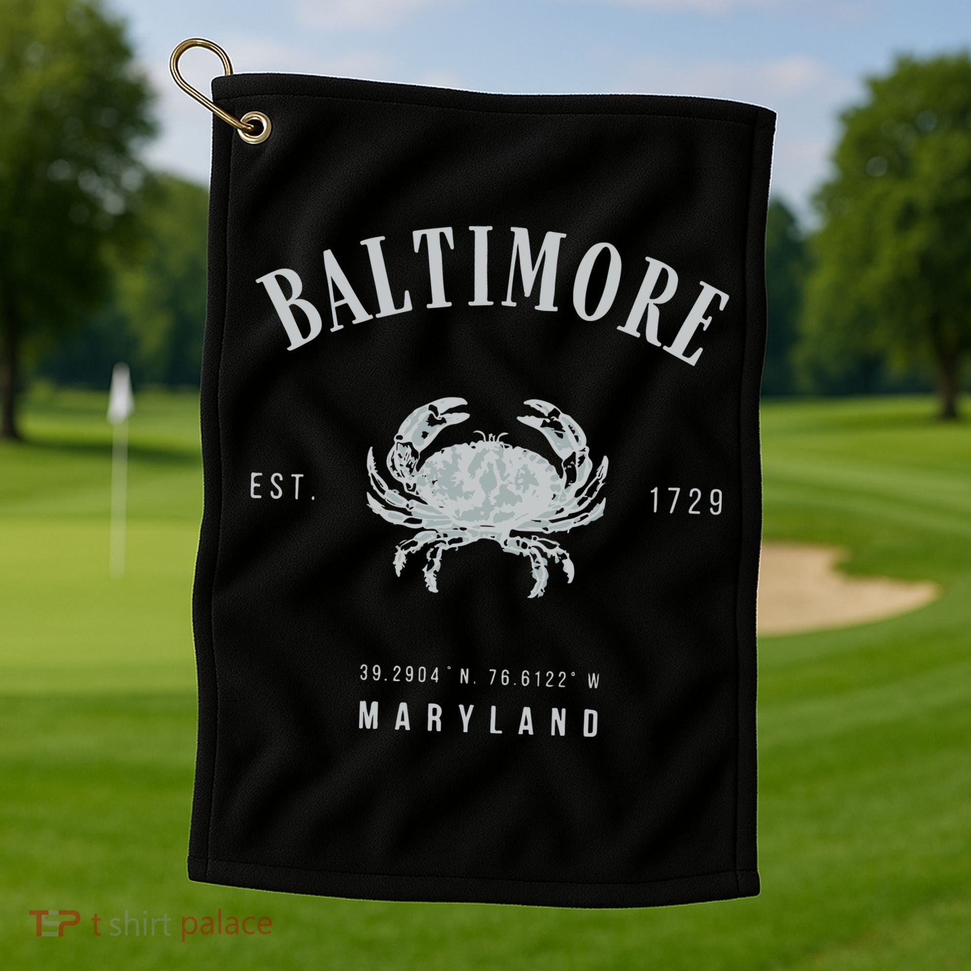 Baltimore Maryland Golf Towel